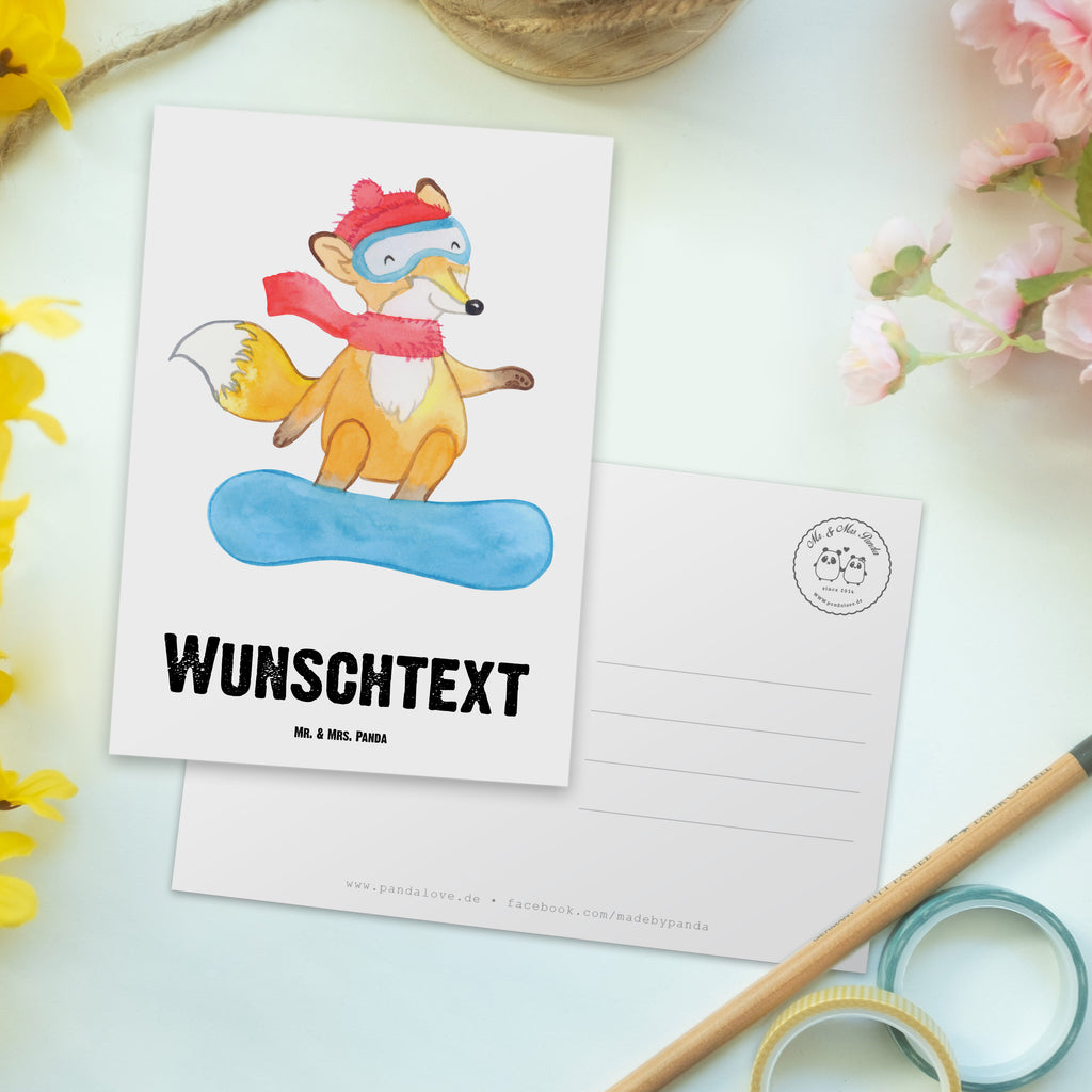 Personalisierte Postkarte Fuchs Snowboarden Medizin Postkarte mit Namen, Postkarte bedrucken, Postkarte mit Wunschtext, Postkarte personalisierbar, Geschenkkarte mit Namen, Grußkarte mit Namen, Karte mit Namen, Einladung mit Namen, Ansichtskarte mit Namen, Geschenkkarte mit Wunschtext, Grußkarte mit Wunschtext, Karte mit Wunschtext, Einladung mit Wunschtext, Ansichtskarte mit Wunschtext, Geschenk, Sport, Sportart, Hobby, Schenken, Danke, Dankeschön, Auszeichnung, Gewinn, Sportler, Snowboard, snowboarden, Wintersport, Snowboardschule, Winterurlaub