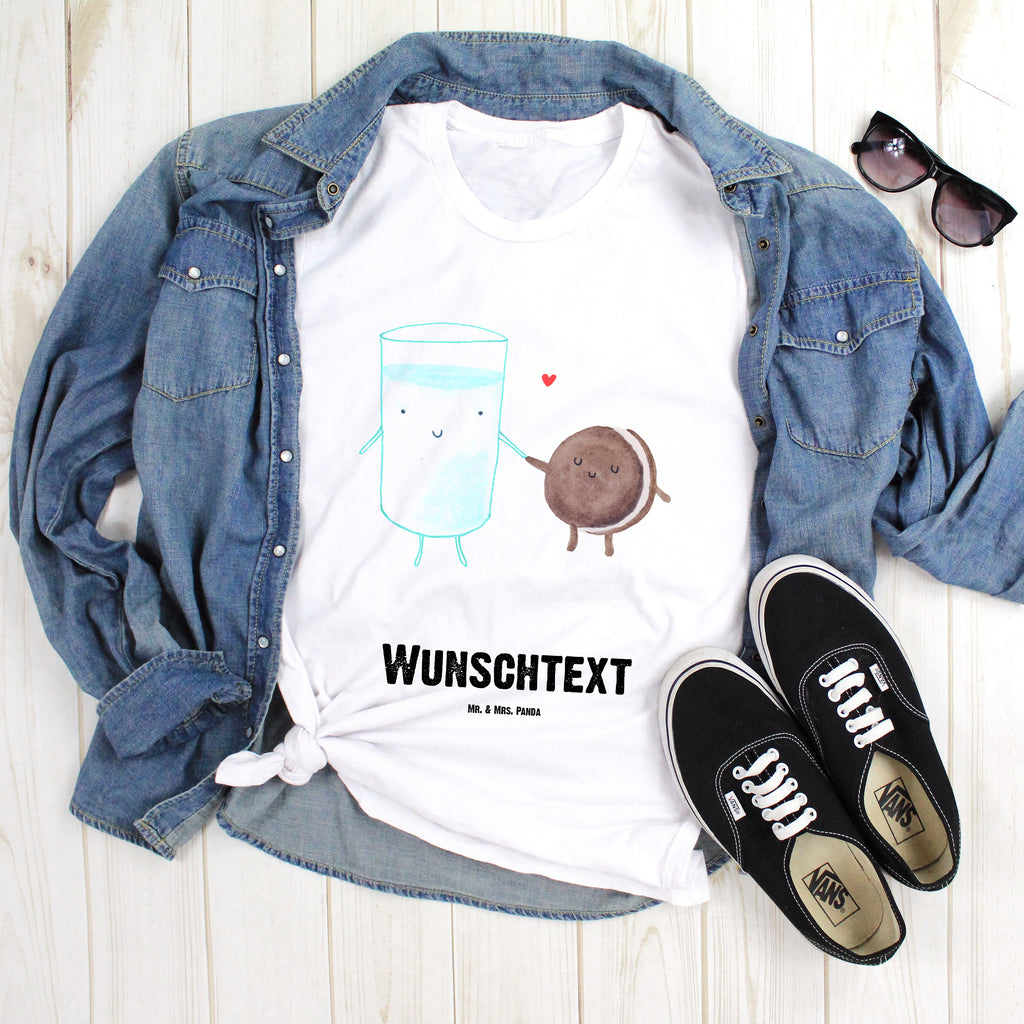 Größe S Personalisiertes T-Shirt Milch & Keks T-Shirt Personalisiert, T-Shirt mit Namen, T-Shirt mit Aufruck, Männer, Frauen, Tiermotive, Gute Laune, lustige Sprüche, Tiere, Milk, Cookie, Milch, Keks, Kekse, Kaffee, Einladung Frühstück, Motiv süß, romantisch, perfektes Paar