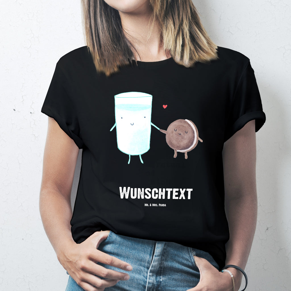 Größe S Personalisiertes T-Shirt Milch & Keks T-Shirt Personalisiert, T-Shirt mit Namen, T-Shirt mit Aufruck, Männer, Frauen, Tiermotive, Gute Laune, lustige Sprüche, Tiere, Milk, Cookie, Milch, Keks, Kekse, Kaffee, Einladung Frühstück, Motiv süß, romantisch, perfektes Paar