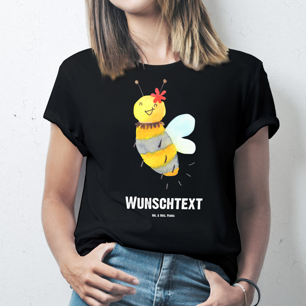 Größe S Personalisiertes T-Shirt Biene Blume T-Shirt Personalisiert, T-Shirt mit Namen, T-Shirt mit Aufruck, Männer, Frauen, Biene, Wespe, Hummel