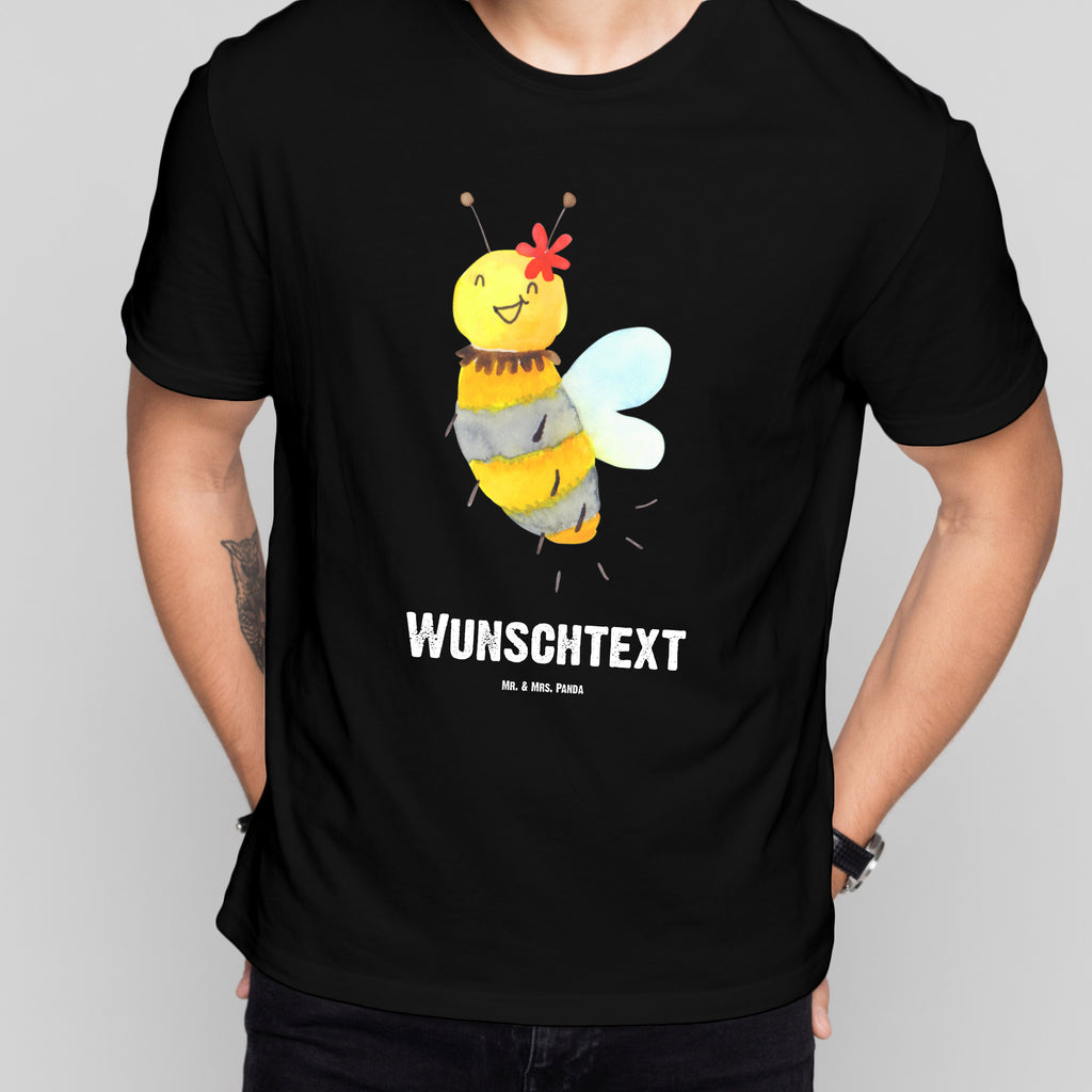 Größe S Personalisiertes T-Shirt Biene Blume T-Shirt Personalisiert, T-Shirt mit Namen, T-Shirt mit Aufruck, Männer, Frauen, Biene, Wespe, Hummel