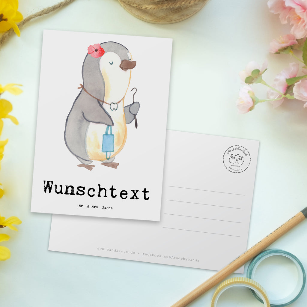 Personalisierte Postkarte Zahnärztin aus Leidenschaft Postkarte mit Namen, Postkarte bedrucken, Postkarte mit Wunschtext, Postkarte personalisierbar, Geschenkkarte mit Namen, Grußkarte mit Namen, Karte mit Namen, Einladung mit Namen, Ansichtskarte mit Namen, Geschenkkarte mit Wunschtext, Grußkarte mit Wunschtext, Karte mit Wunschtext, Einladung mit Wunschtext, Ansichtskarte mit Wunschtext, Beruf, Ausbildung, Jubiläum, Abschied, Rente, Kollege, Kollegin, Geschenk, Schenken, Arbeitskollege, Mitarbeiter, Firma, Danke, Dankeschön
