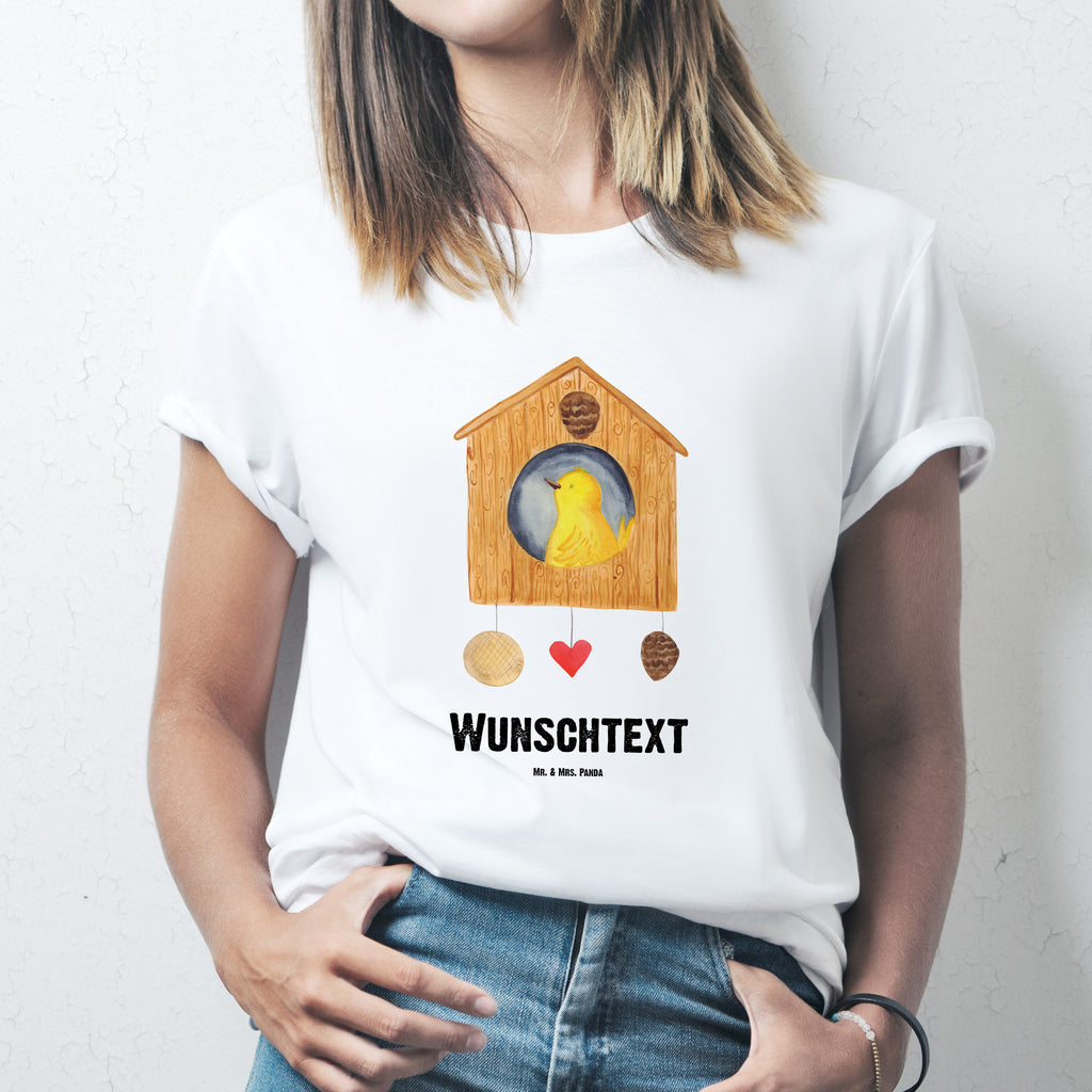 Größe S Personalisiertes T-Shirt Vogelhaus sweet Home T-Shirt Personalisiert, T-Shirt mit Namen, T-Shirt mit Aufruck, Männer, Frauen, Tiermotive, Gute Laune, lustige Sprüche, Tiere, Vogelhaus, Vogel, Home sweet Home, Einzug, Umzug, Geschenk, Einzugsgeschenk, Hausbau, Haus