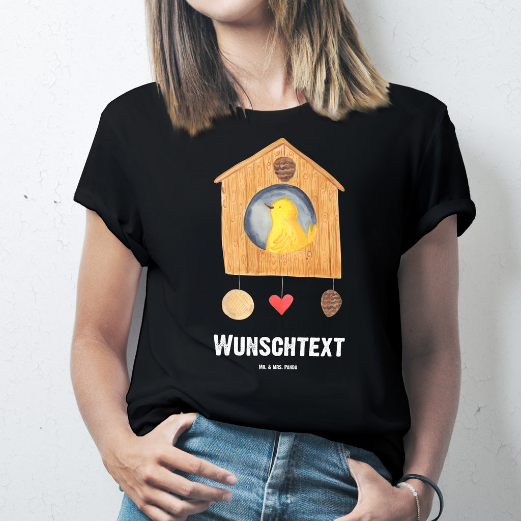 Größe S Personalisiertes T-Shirt Vogelhaus sweet Home T-Shirt Personalisiert, T-Shirt mit Namen, T-Shirt mit Aufruck, Männer, Frauen, Tiermotive, Gute Laune, lustige Sprüche, Tiere, Vogelhaus, Vogel, Home sweet Home, Einzug, Umzug, Geschenk, Einzugsgeschenk, Hausbau, Haus