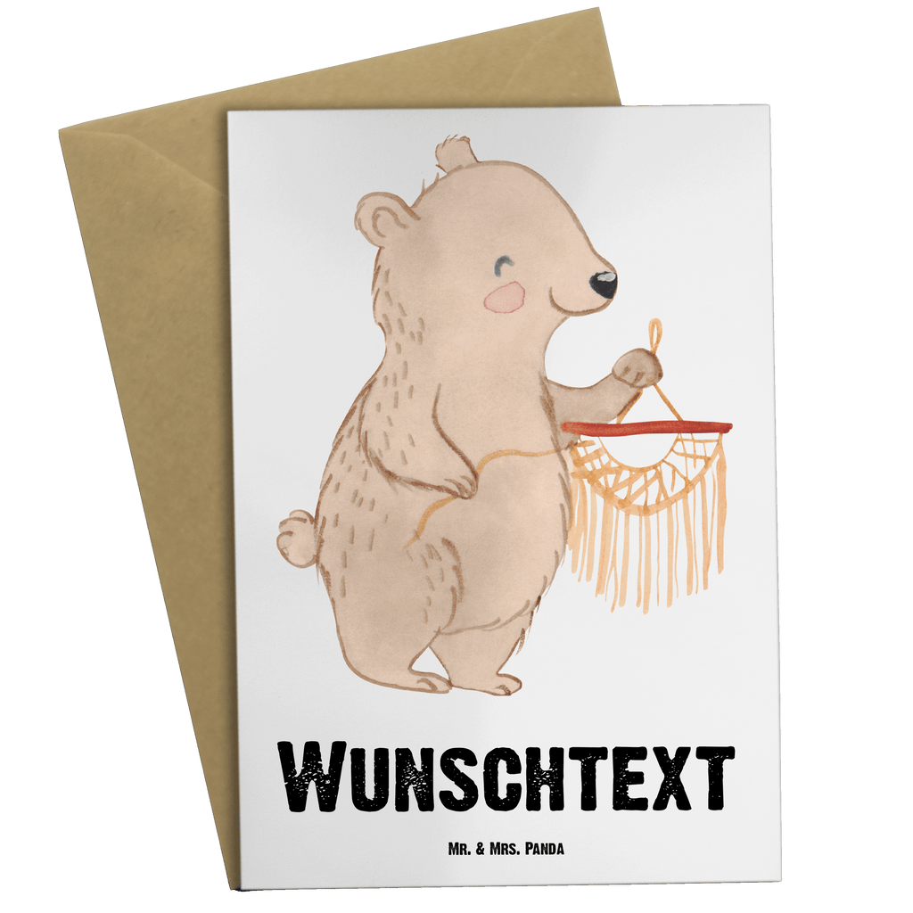 Personalisierte Grußkarte Bär Makramee Medizin Personalisierte Grußkarte, Personalisiertere Klappkarte, Personalisierte Einladungskarte, Personalisierte Glückwunschkarte, Personalisierte Hochzeitskarte, Personalisierte Geburtstagskarte, Grußkarte mit Namen, Grußkarte selber drucken, Grußkarte selbst gestalten, Grußkarte mit persönlichen Nachrichten, Grußkarte als Geldgeschenk, Grußkarten personalisiert, Geschenk, Sport, Sportart, Hobby, Schenken, Danke, Dankeschön, Auszeichnung, Gewinn, Sportler, Makramee, Basteln, Basteln mit Makramee