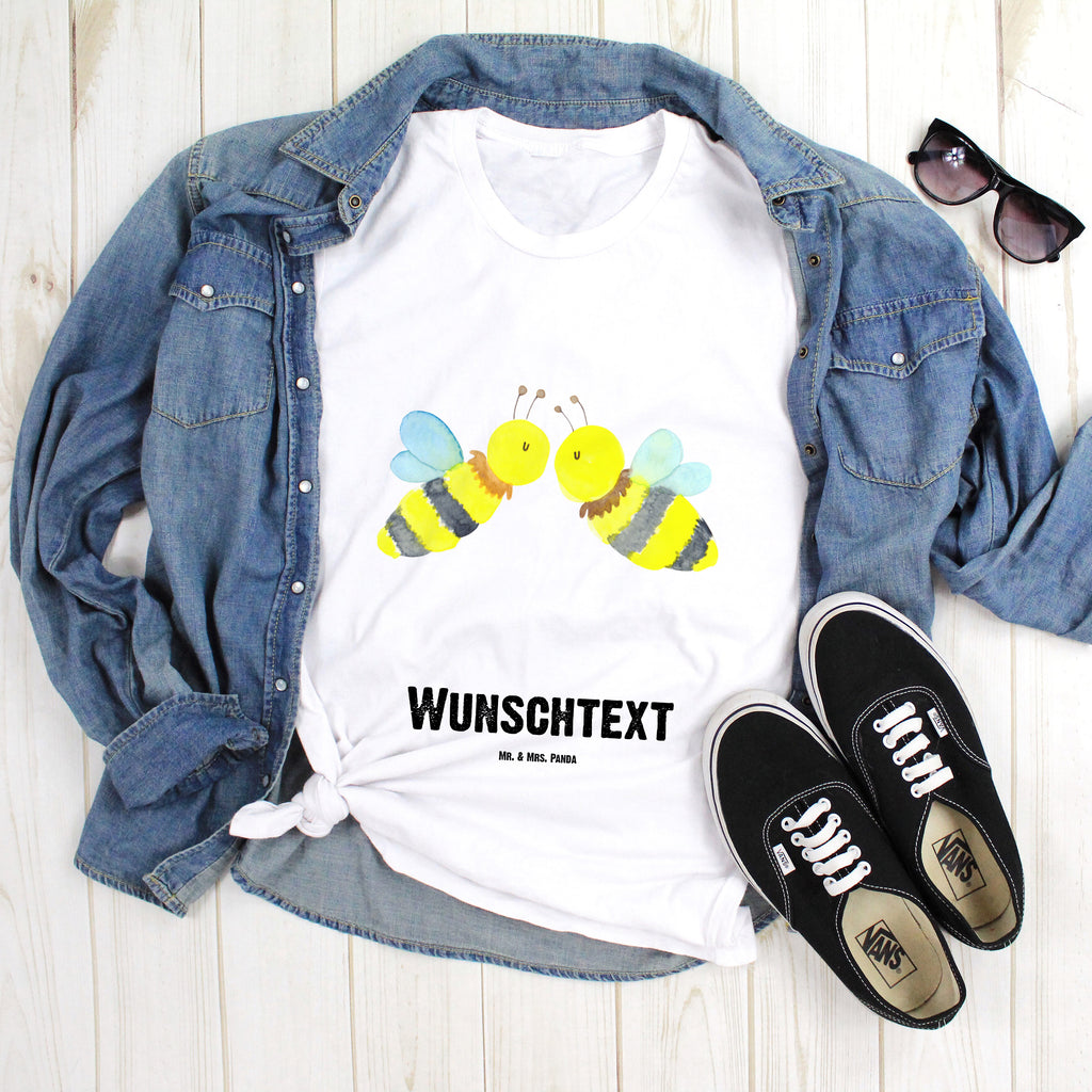 Größe M Personalisiertes T-Shirt Biene Liebe T-Shirt Personalisiert, T-Shirt mit Namen, T-Shirt mit Aufruck, Männer, Frauen, Biene, Wespe, Hummel