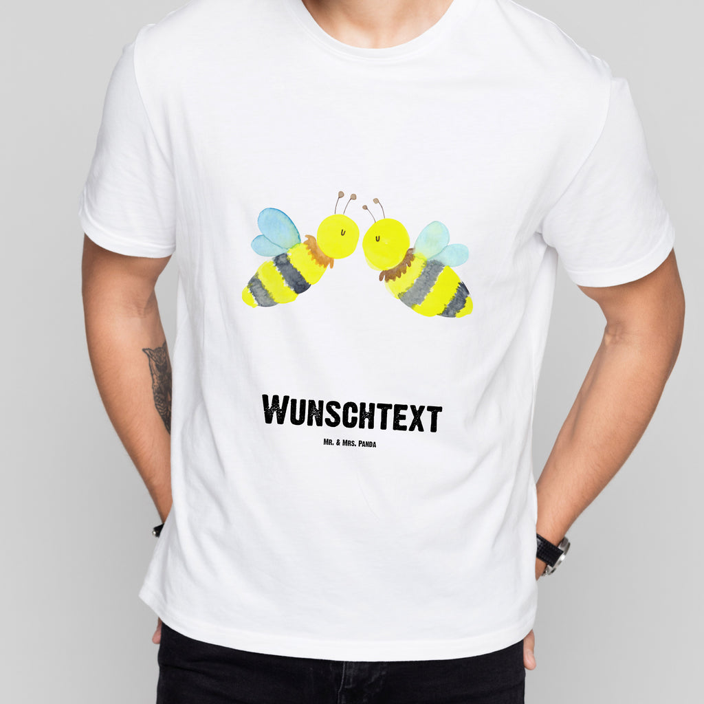 Größe M Personalisiertes T-Shirt Biene Liebe T-Shirt Personalisiert, T-Shirt mit Namen, T-Shirt mit Aufruck, Männer, Frauen, Biene, Wespe, Hummel