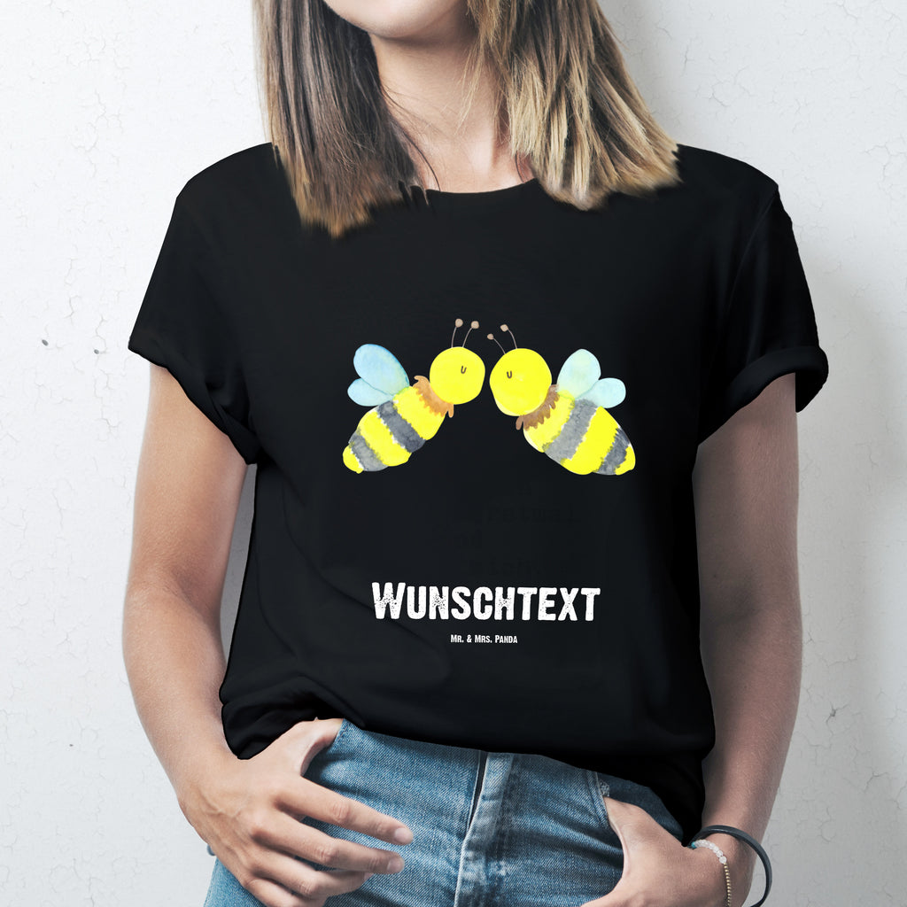 Größe M Personalisiertes T-Shirt Biene Liebe T-Shirt Personalisiert, T-Shirt mit Namen, T-Shirt mit Aufruck, Männer, Frauen, Biene, Wespe, Hummel