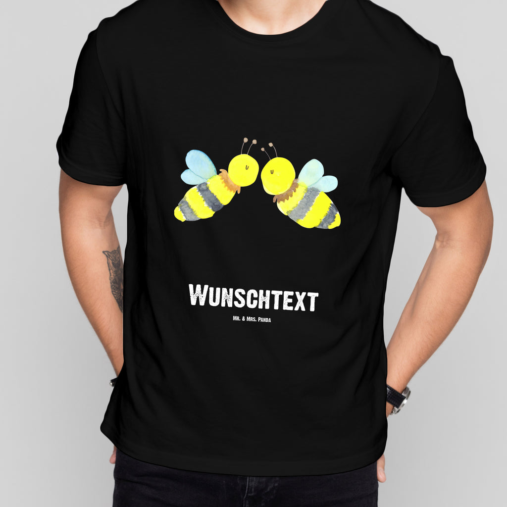 Größe M Personalisiertes T-Shirt Biene Liebe T-Shirt Personalisiert, T-Shirt mit Namen, T-Shirt mit Aufruck, Männer, Frauen, Biene, Wespe, Hummel