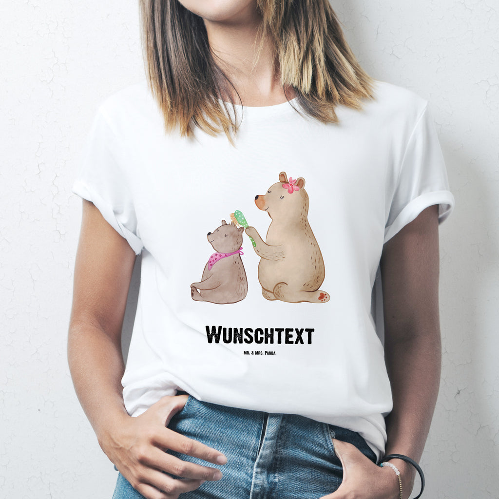Größe M Personalisiertes T-Shirt Bär mit Kind T-Shirt Personalisiert, T-Shirt mit Namen, T-Shirt mit Aufruck, Männer, Frauen, Familie, Vatertag, Muttertag, Bruder, Schwester, Mama, Papa, Oma, Opa, Geschenk, Mutti, Mutter