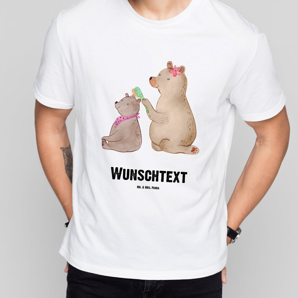 Größe M Personalisiertes T-Shirt Bär mit Kind T-Shirt Personalisiert, T-Shirt mit Namen, T-Shirt mit Aufruck, Männer, Frauen, Familie, Vatertag, Muttertag, Bruder, Schwester, Mama, Papa, Oma, Opa, Geschenk, Mutti, Mutter