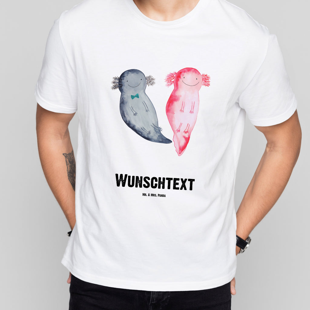 Größe XXL Personalisiertes T-Shirt Axolotl Axel+Lotte T-Shirt Personalisiert, T-Shirt mit Namen, T-Shirt mit Aufruck, Männer, Frauen, Wunschtext, Bedrucken, Axolotl, Molch, Axolot, Schwanzlurch, Lurch, Lurche, Liebe, große Liebe, Liebesbeweis, Freund, Verlobter, Ehemann, Jahrestag, Valentinstag