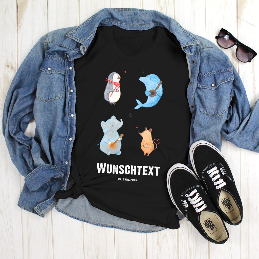 Größe M Personalisiertes T-Shirt Big Band T-Shirt Personalisiert, T-Shirt mit Namen, T-Shirt mit Aufruck, Männer, Frauen, Tiermotive, Gute Laune, lustige Sprüche, Tiere, Hund, Pinguin, Maus, Elefant, Delfin, Gitarre, Band, Triangel, Musikanten, Musik
