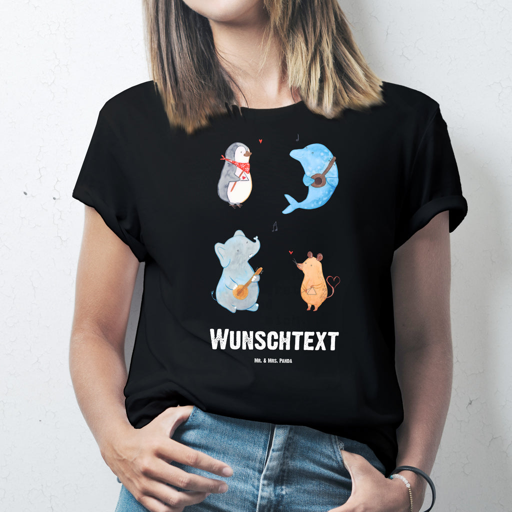 Größe M Personalisiertes T-Shirt Big Band T-Shirt Personalisiert, T-Shirt mit Namen, T-Shirt mit Aufruck, Männer, Frauen, Tiermotive, Gute Laune, lustige Sprüche, Tiere, Hund, Pinguin, Maus, Elefant, Delfin, Gitarre, Band, Triangel, Musikanten, Musik