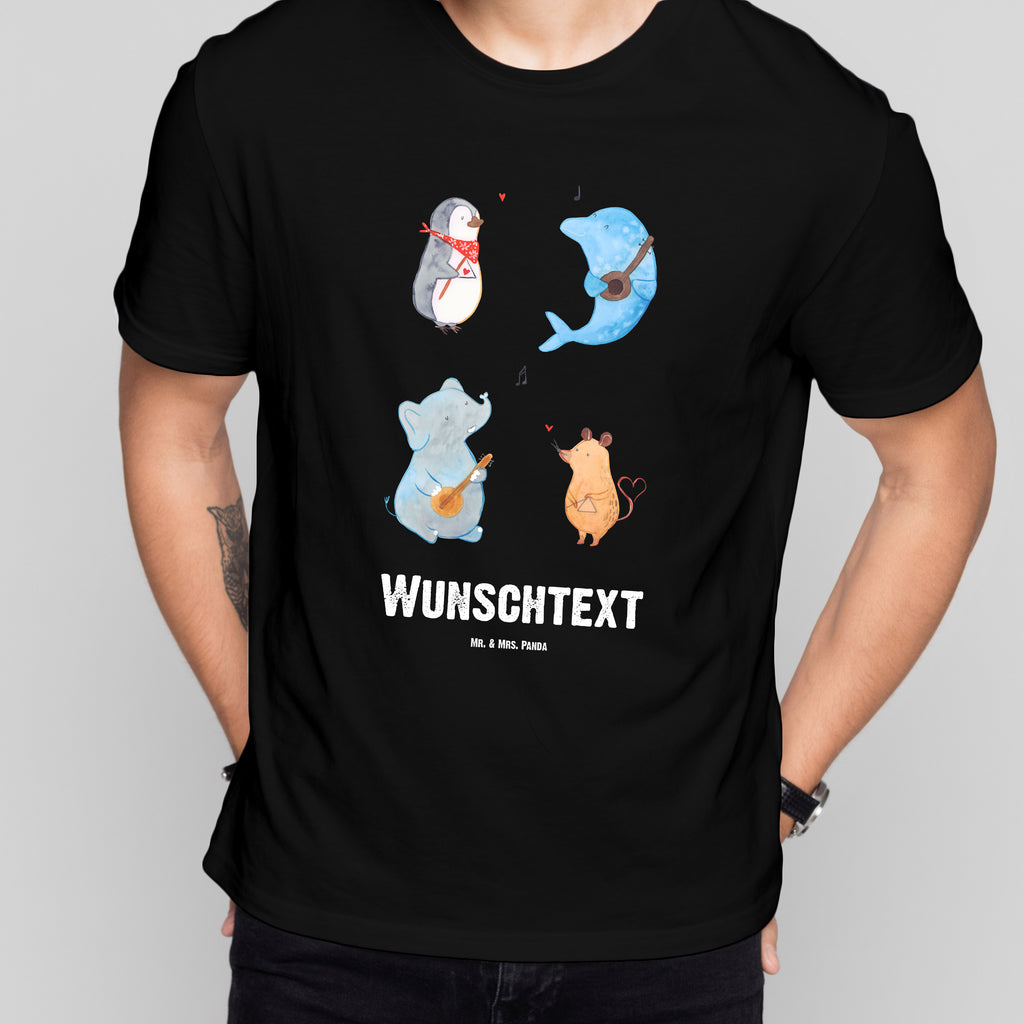 Größe M Personalisiertes T-Shirt Big Band T-Shirt Personalisiert, T-Shirt mit Namen, T-Shirt mit Aufruck, Männer, Frauen, Tiermotive, Gute Laune, lustige Sprüche, Tiere, Hund, Pinguin, Maus, Elefant, Delfin, Gitarre, Band, Triangel, Musikanten, Musik