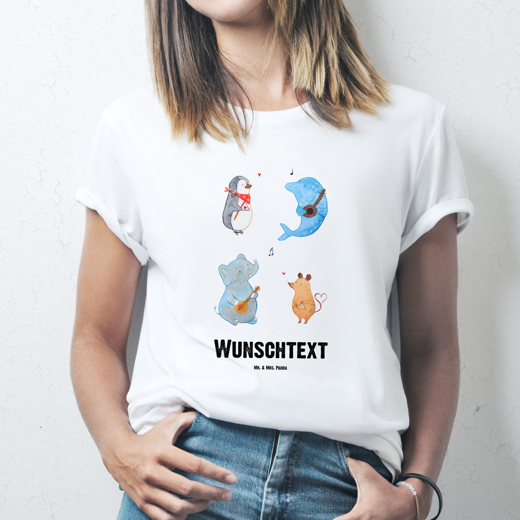 Größe M Personalisiertes T-Shirt Big Band T-Shirt Personalisiert, T-Shirt mit Namen, T-Shirt mit Aufruck, Männer, Frauen, Tiermotive, Gute Laune, lustige Sprüche, Tiere, Hund, Pinguin, Maus, Elefant, Delfin, Gitarre, Band, Triangel, Musikanten, Musik