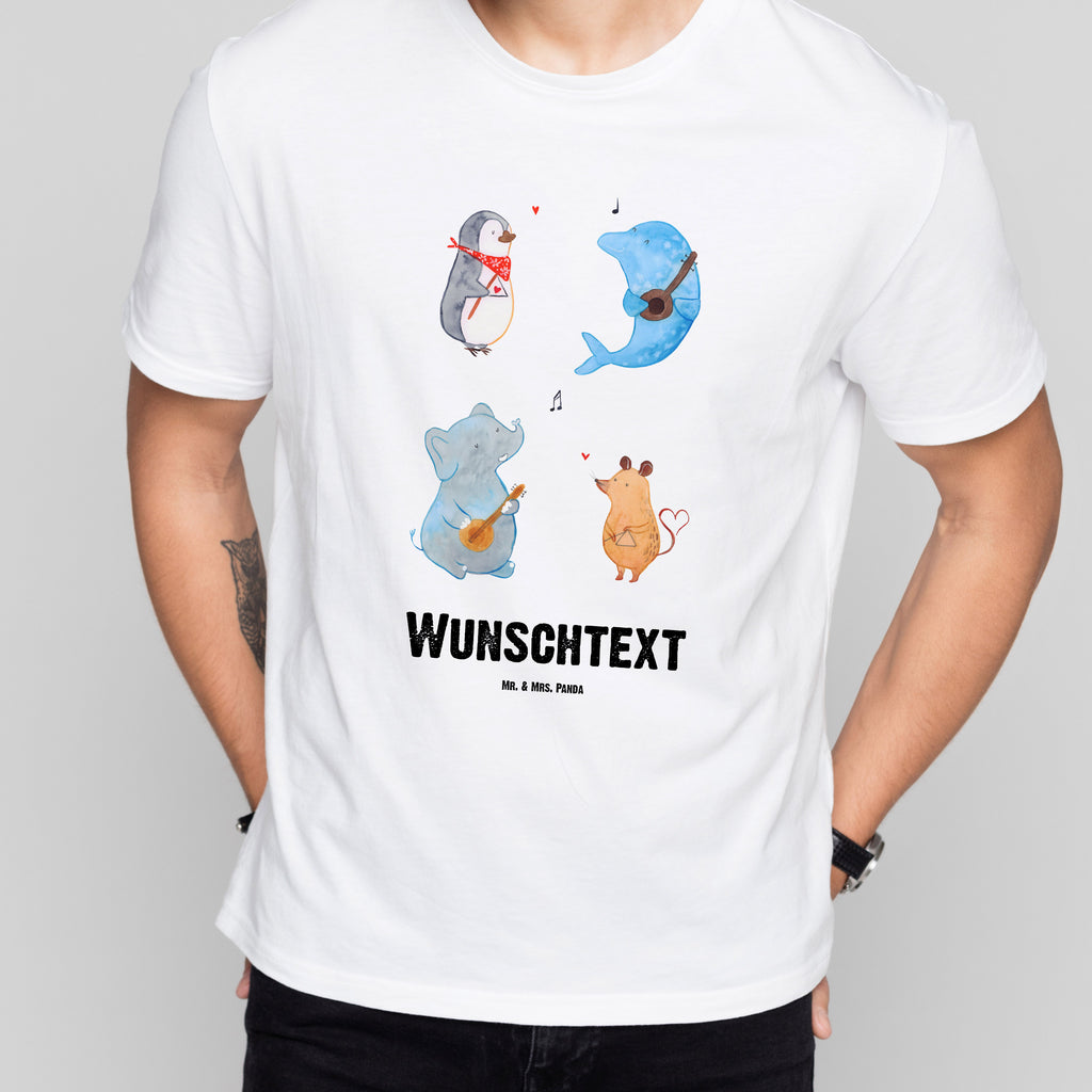 Größe M Personalisiertes T-Shirt Big Band T-Shirt Personalisiert, T-Shirt mit Namen, T-Shirt mit Aufruck, Männer, Frauen, Tiermotive, Gute Laune, lustige Sprüche, Tiere, Hund, Pinguin, Maus, Elefant, Delfin, Gitarre, Band, Triangel, Musikanten, Musik