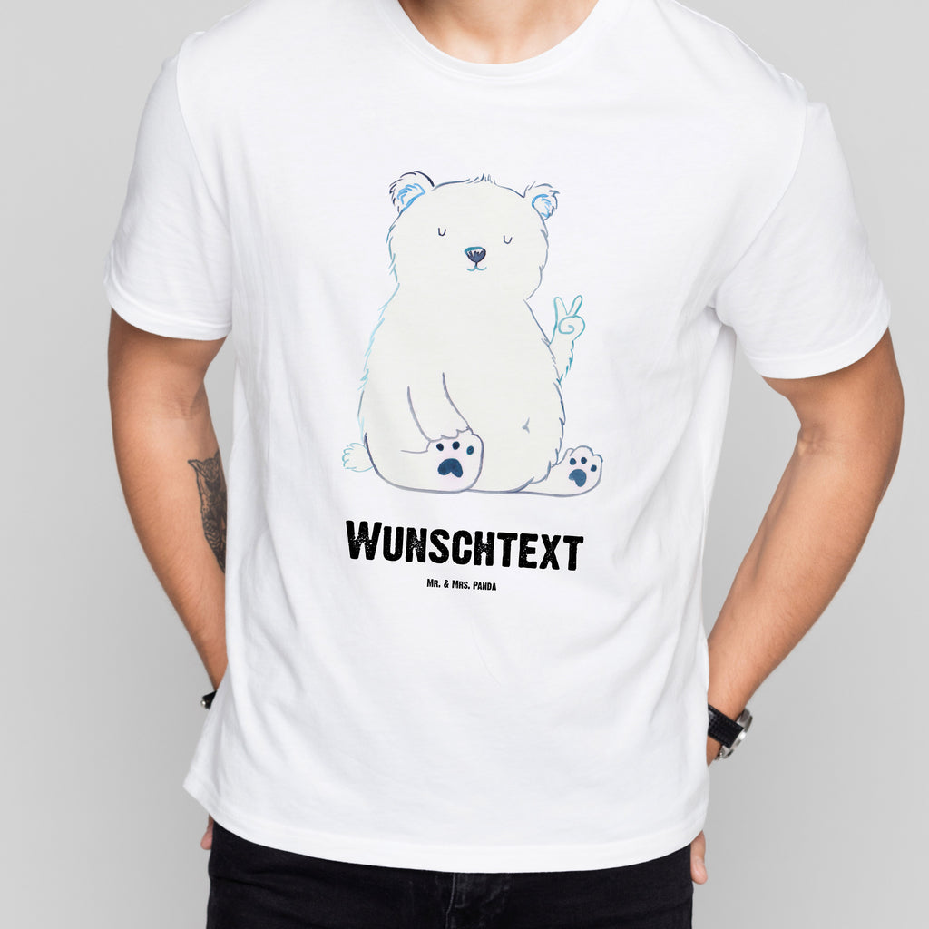 Größe M Personalisiertes T-Shirt Eisbär Faul T-Shirt Personalisiert, T-Shirt mit Namen, T-Shirt mit Aufruck, Männer, Frauen, Bär, Teddy, Teddybär, Eisbär, Nordpol, Faul, Entspannen, Relaxen, Büro, Arbeit, Bürojob, Arbeitsplatz, Homeoffice