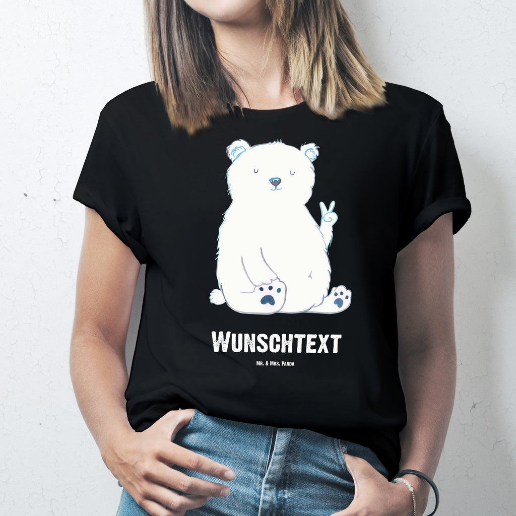 Größe M Personalisiertes T-Shirt Eisbär Faul T-Shirt Personalisiert, T-Shirt mit Namen, T-Shirt mit Aufruck, Männer, Frauen, Bär, Teddy, Teddybär, Eisbär, Nordpol, Faul, Entspannen, Relaxen, Büro, Arbeit, Bürojob, Arbeitsplatz, Homeoffice