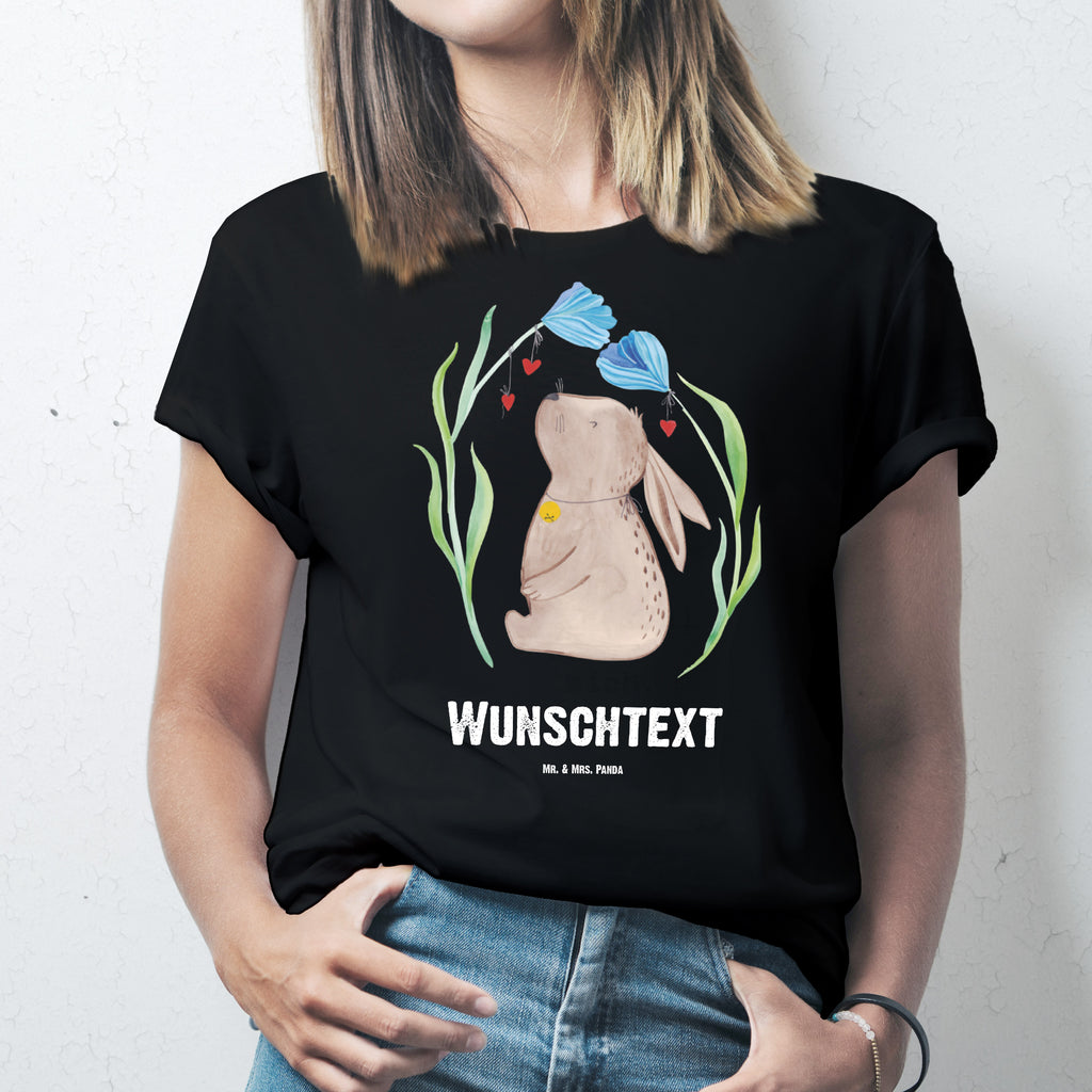 Größe M Personalisiertes T-Shirt Hase Blume T-Shirt Personalisiert, T-Shirt mit Namen, T-Shirt mit Aufruck, Männer, Frauen, Ostern, Osterhase, Ostergeschenke, Osternest, Osterdeko, Geschenk zu Ostern, Hase, Kaninchen, Kind, Taufe, Taufgeschenk, Geburt, Schwangerschaft, erstes Kind, Kindergeburtstag, Geburtstag, Hoffnung, Träume