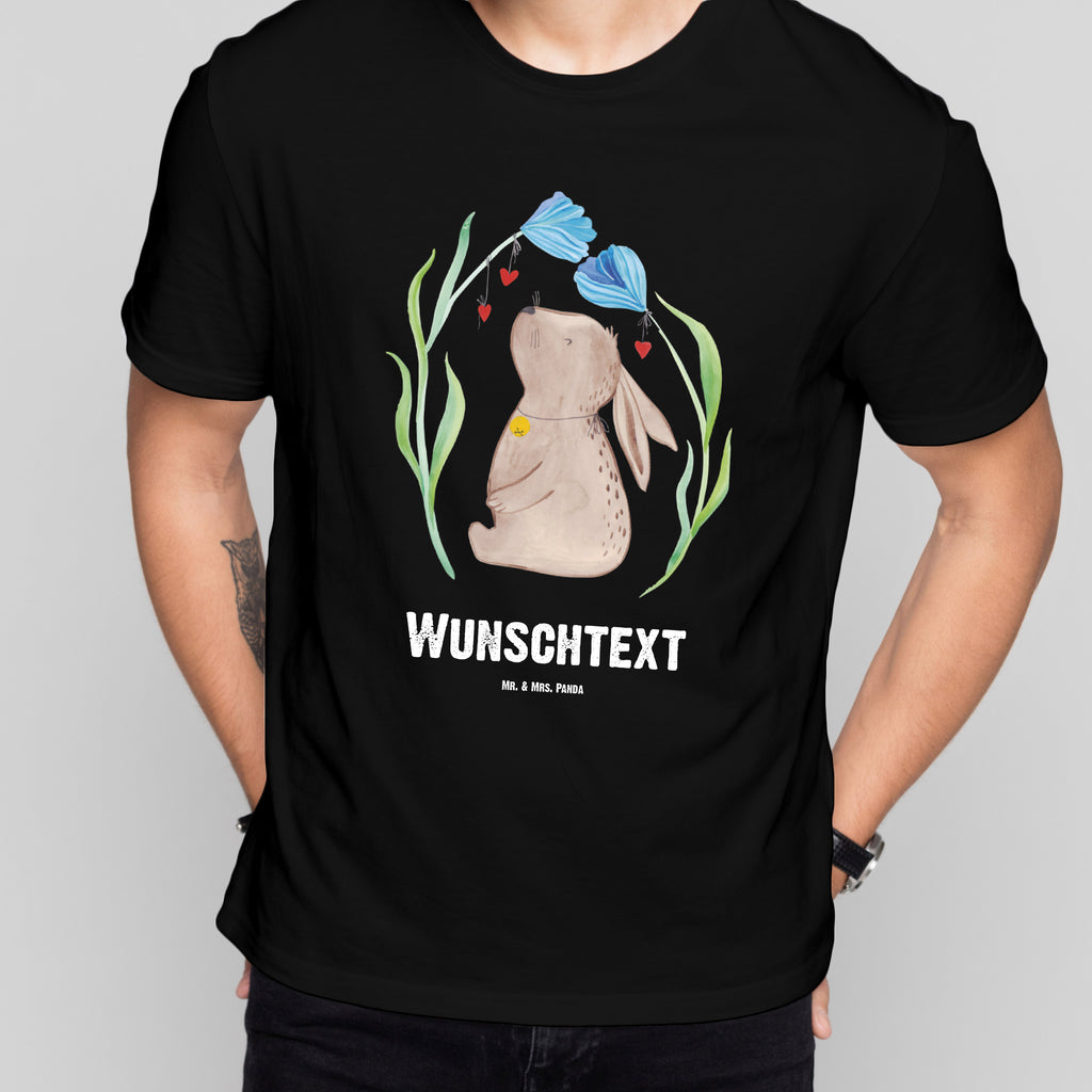 Größe M Personalisiertes T-Shirt Hase Blume T-Shirt Personalisiert, T-Shirt mit Namen, T-Shirt mit Aufruck, Männer, Frauen, Ostern, Osterhase, Ostergeschenke, Osternest, Osterdeko, Geschenk zu Ostern, Hase, Kaninchen, Kind, Taufe, Taufgeschenk, Geburt, Schwangerschaft, erstes Kind, Kindergeburtstag, Geburtstag, Hoffnung, Träume