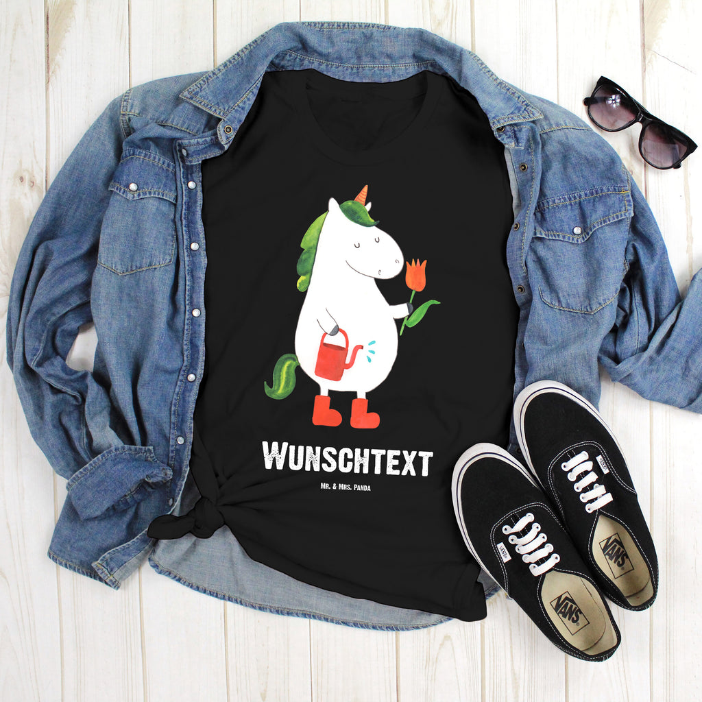 Größe M Personalisiertes T-Shirt Einhorn Gärtner T-Shirt Personalisiert, T-Shirt mit Namen, T-Shirt mit Aufruck, Männer, Frauen, Einhorn, Einhörner, Einhorn Deko, Pegasus, Unicorn, Luftballon, Gießkanne, Giesskanne, Lebenslust, Freude, Blume, Freundin, Garten, Stiefel