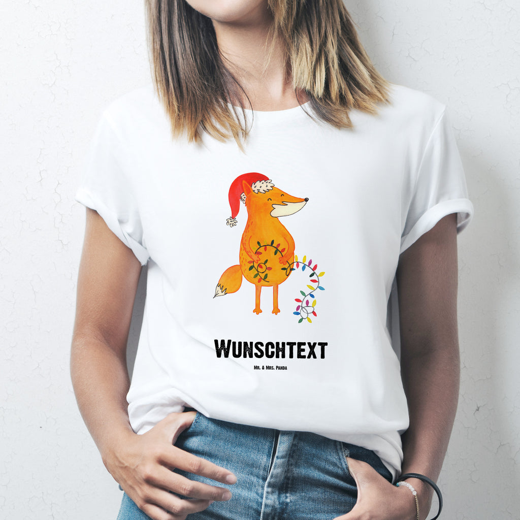 Größe M Personalisiertes T-Shirt Fuchs Weihnachten T-Shirt Personalisiert, T-Shirt mit Namen, T-Shirt mit Aufruck, Männer, Frauen, Winter, Weihnachten, Weihnachtsdeko, Nikolaus, Advent, Heiligabend, Wintermotiv, Fuchs, Füchse, Spruch schön, Geschenk Weihnachten, Weihnachtsmann, Weihnachtszeit