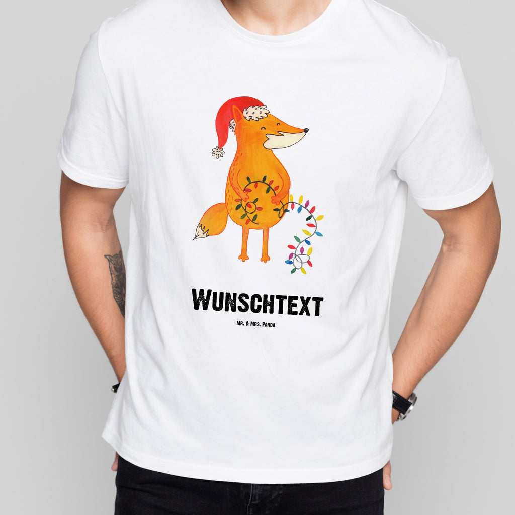 Größe M Personalisiertes T-Shirt Fuchs Weihnachten T-Shirt Personalisiert, T-Shirt mit Namen, T-Shirt mit Aufruck, Männer, Frauen, Winter, Weihnachten, Weihnachtsdeko, Nikolaus, Advent, Heiligabend, Wintermotiv, Fuchs, Füchse, Spruch schön, Geschenk Weihnachten, Weihnachtsmann, Weihnachtszeit