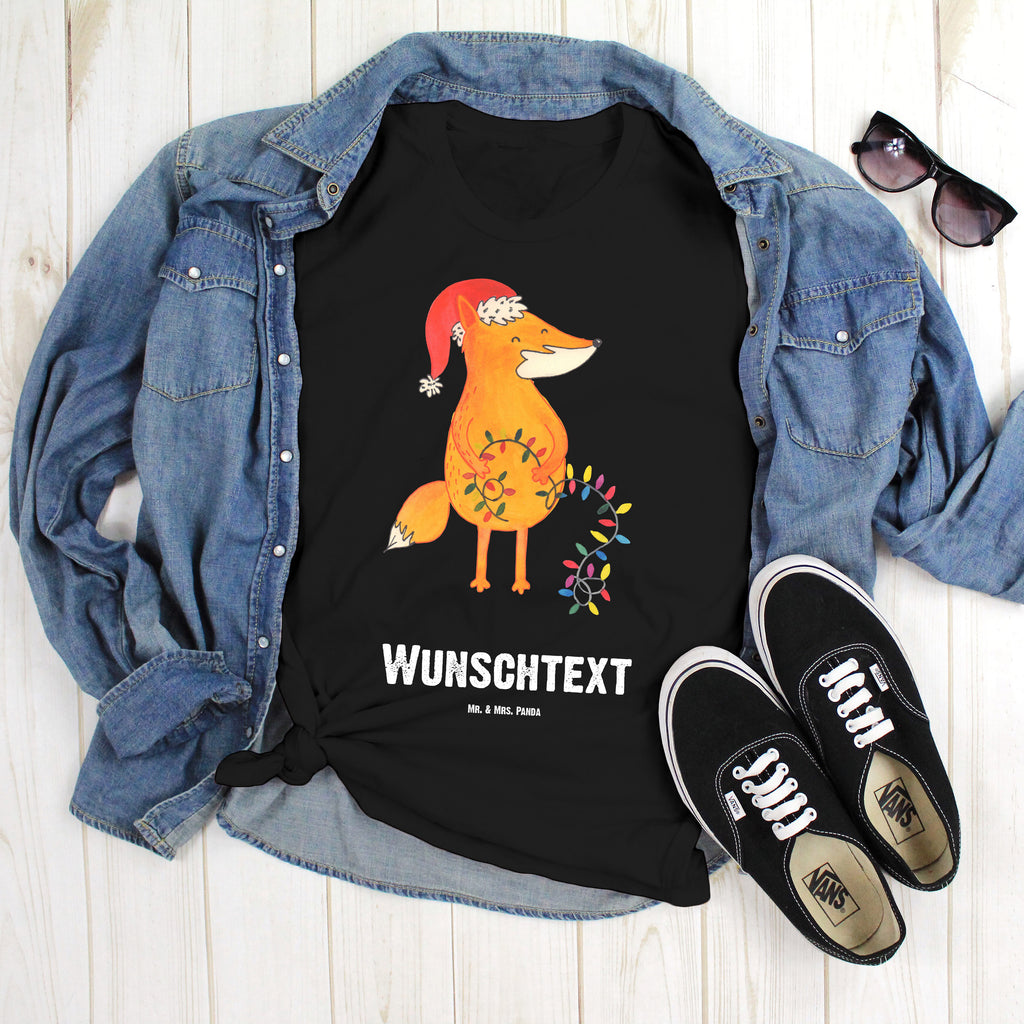 Größe M Personalisiertes T-Shirt Fuchs Weihnachten T-Shirt Personalisiert, T-Shirt mit Namen, T-Shirt mit Aufruck, Männer, Frauen, Winter, Weihnachten, Weihnachtsdeko, Nikolaus, Advent, Heiligabend, Wintermotiv, Fuchs, Füchse, Spruch schön, Geschenk Weihnachten, Weihnachtsmann, Weihnachtszeit