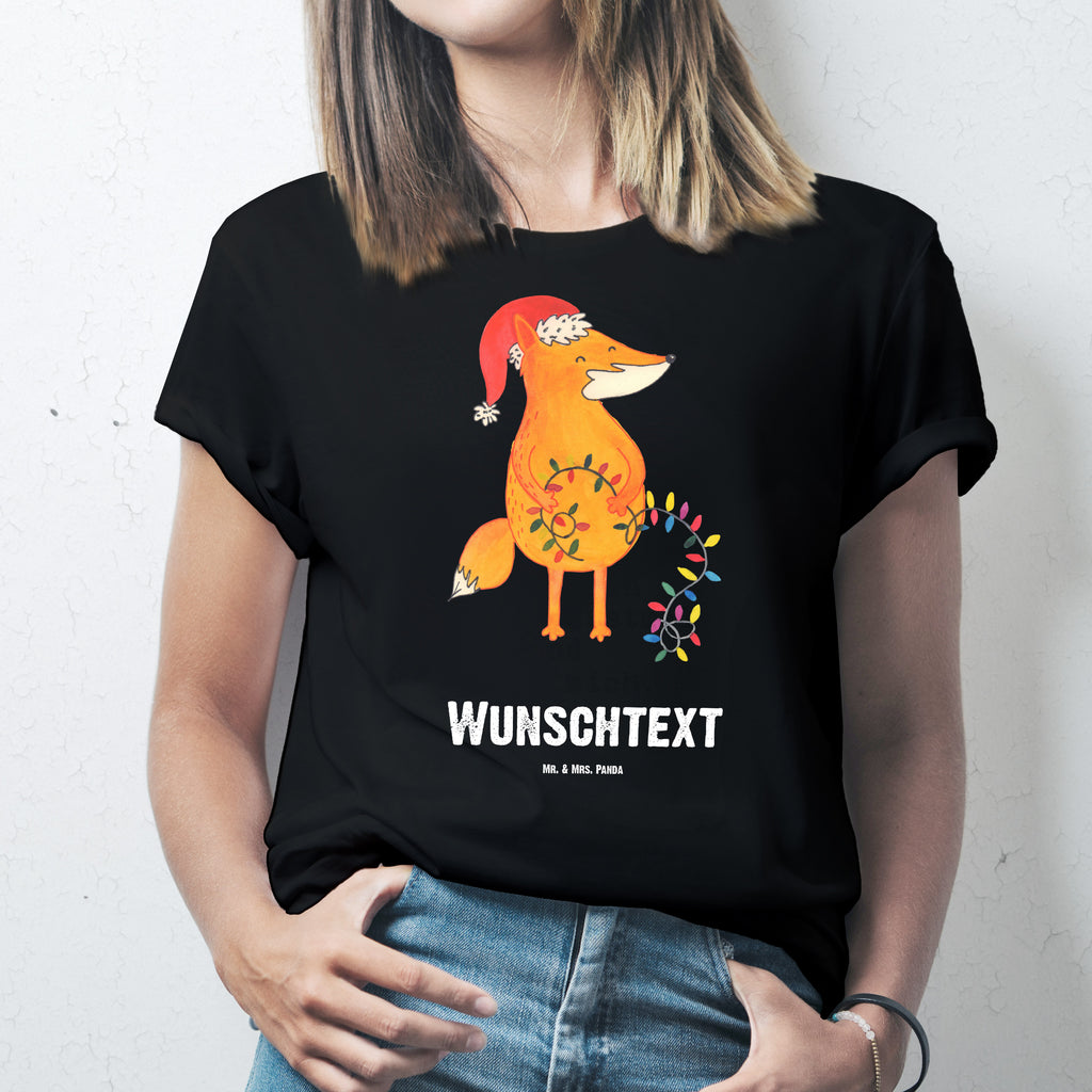Größe M Personalisiertes T-Shirt Fuchs Weihnachten T-Shirt Personalisiert, T-Shirt mit Namen, T-Shirt mit Aufruck, Männer, Frauen, Winter, Weihnachten, Weihnachtsdeko, Nikolaus, Advent, Heiligabend, Wintermotiv, Fuchs, Füchse, Spruch schön, Geschenk Weihnachten, Weihnachtsmann, Weihnachtszeit