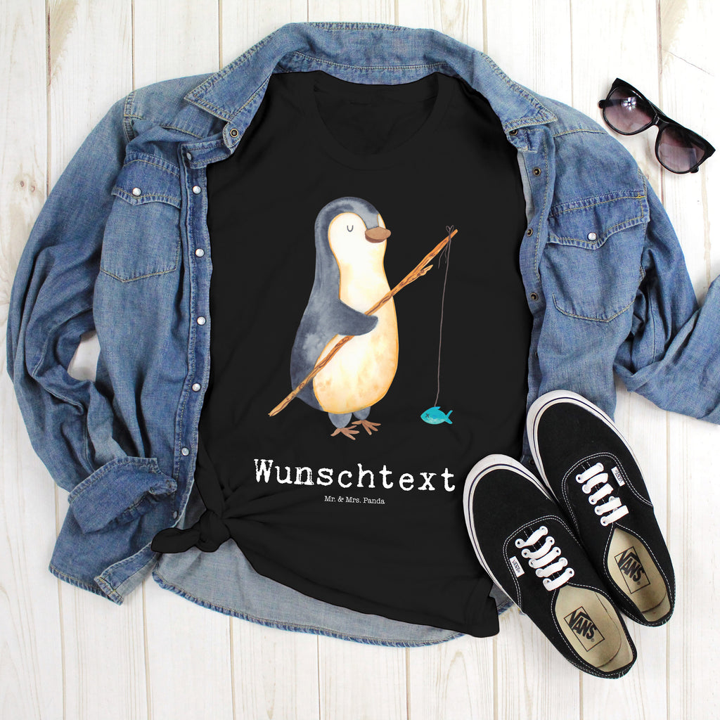 Größe M Personalisiertes T-Shirt Pinguin Angler T-Shirt Personalisiert, T-Shirt mit Namen, T-Shirt mit Aufruck, Männer, Frauen, Pinguin, Pinguine, Angeln, Angler, Tagträume, Hobby, Plan, Planer, Tagesplan, Neustart, Motivation, Geschenk, Freundinnen, Geschenkidee, Urlaub, Wochenende