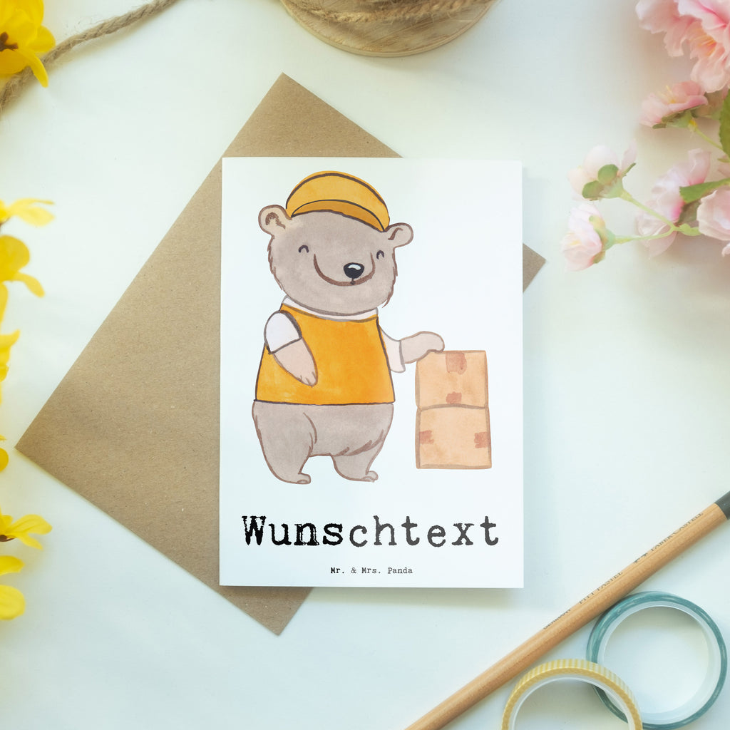 Personalisierte Grußkarte Möbelpackerin mit Herz Personalisierte Grußkarte, Personalisiertere Klappkarte, Personalisierte Einladungskarte, Personalisierte Glückwunschkarte, Personalisierte Hochzeitskarte, Personalisierte Geburtstagskarte, Grußkarte mit Namen, Grußkarte selber drucken, Grußkarte selbst gestalten, Grußkarte mit persönlichen Nachrichten, Grußkarte als Geldgeschenk, Grußkarten personalisiert, Beruf, Ausbildung, Jubiläum, Abschied, Rente, Kollege, Kollegin, Geschenk, Schenken, Arbeitskollege, Mitarbeiter, Firma, Danke, Dankeschön, Möbelpackerin, Umzugshelferin, Umzugsfirma, Umzugsservice