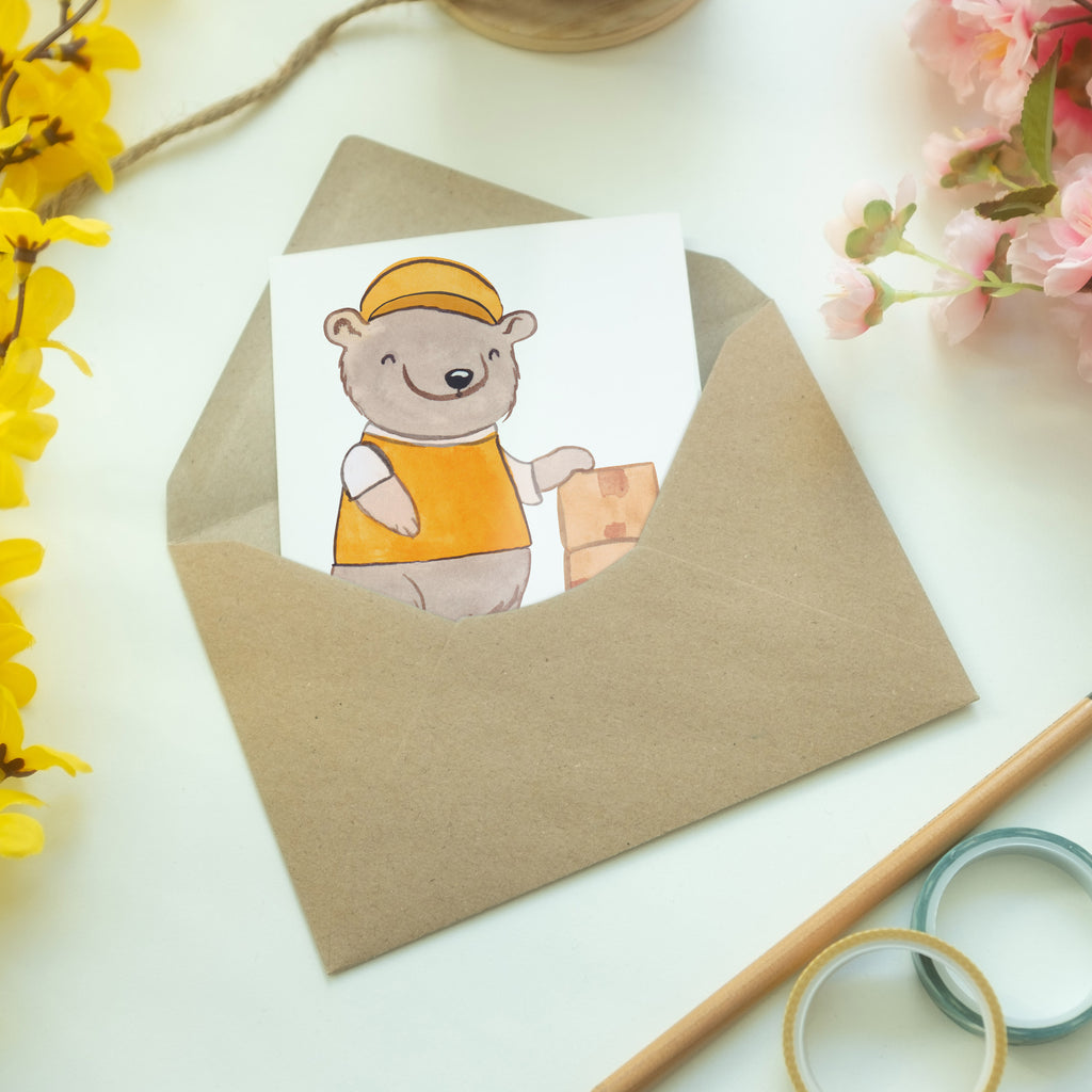 Personalisierte Grußkarte Möbelpackerin mit Herz Personalisierte Grußkarte, Personalisiertere Klappkarte, Personalisierte Einladungskarte, Personalisierte Glückwunschkarte, Personalisierte Hochzeitskarte, Personalisierte Geburtstagskarte, Grußkarte mit Namen, Grußkarte selber drucken, Grußkarte selbst gestalten, Grußkarte mit persönlichen Nachrichten, Grußkarte als Geldgeschenk, Grußkarten personalisiert, Beruf, Ausbildung, Jubiläum, Abschied, Rente, Kollege, Kollegin, Geschenk, Schenken, Arbeitskollege, Mitarbeiter, Firma, Danke, Dankeschön, Möbelpackerin, Umzugshelferin, Umzugsfirma, Umzugsservice