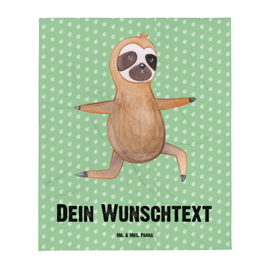 Personalisierte Decke Faultier  Yoga Personalisierte Decke, Decke mit Namen, Kuscheldecke mit Namen, Decke bedrucken, Kuscheldecke bedrucken, Faultier, Faultier Geschenk, Faultier Deko, Faultiere, faul, Lieblingstier, Yoga, Namaste, Krieger, Yogaübungen, Meditation, Atmung, Gelassenheit, Entspannung
