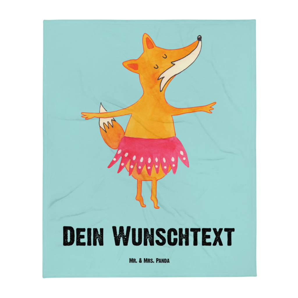 Personalisierte Decke Fuchs Ballerina Personalisierte Decke, Decke mit Namen, Kuscheldecke mit Namen, Decke bedrucken, Kuscheldecke bedrucken, Fuchs, Fuchs Spruch, Füchse, Füchsin, Ballerina, Ballett, Tänzerin, Tanzen, Party, Einladung, Geburtstag