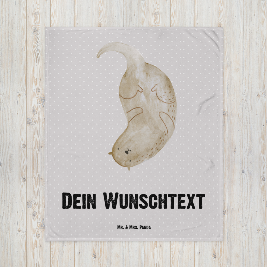 Personalisierte Decke Otter kopfüber Personalisierte Decke, Decke mit Namen, Kuscheldecke mit Namen, Decke bedrucken, Kuscheldecke bedrucken, Otter, Fischotter, Seeotter, Otter Seeotter See Otter