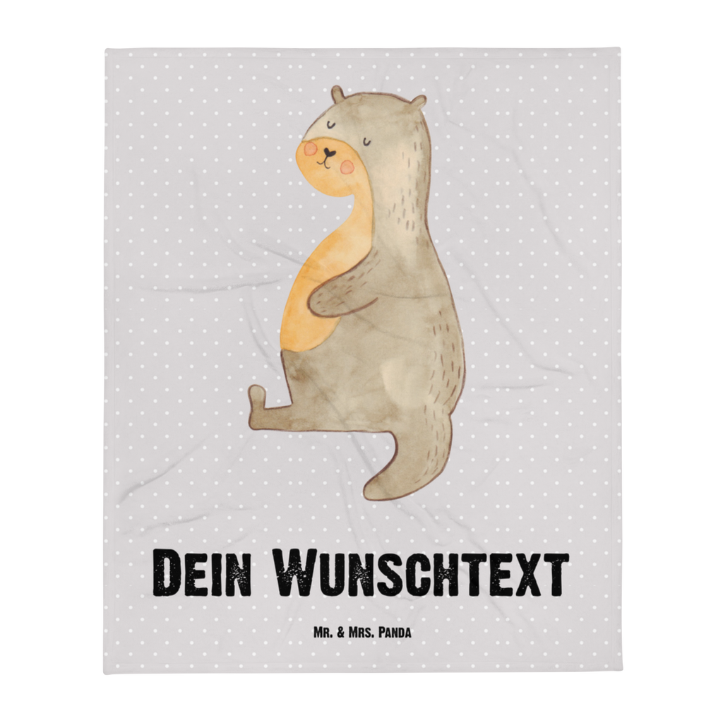 Personalisierte Decke Otter Bauch Personalisierte Decke, Decke mit Namen, Kuscheldecke mit Namen, Decke bedrucken, Kuscheldecke bedrucken, Otter, Fischotter, Seeotter, Otter Seeotter See Otter