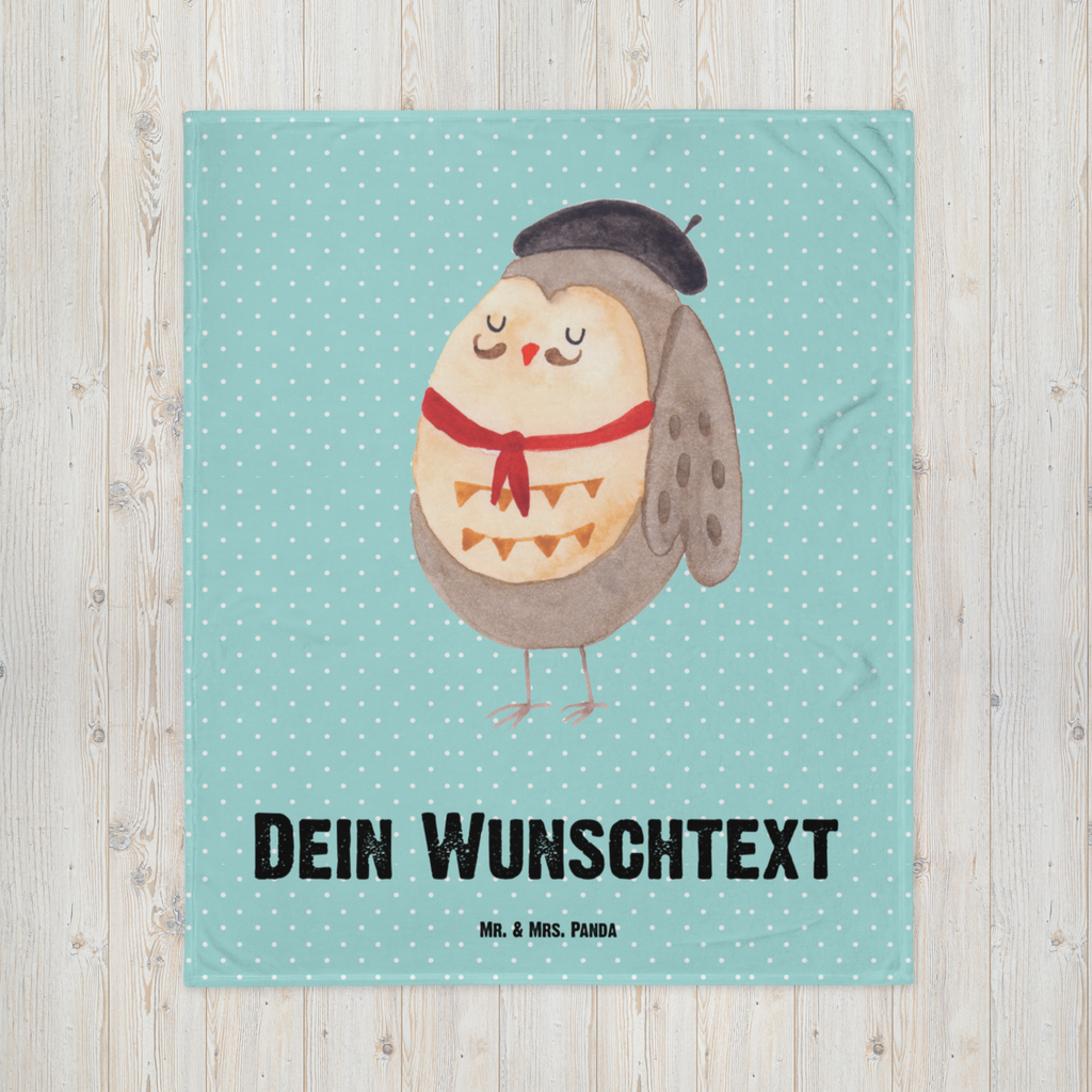 Personalisierte Decke Eule Französisch Personalisierte Decke, Decke mit Namen, Kuscheldecke mit Namen, Decke bedrucken, Kuscheldecke bedrucken, Eule, Eulen, Eule Deko, Owl, hibou, La vie est belle, das Leben ist schön, Spruch schön, Spruch Französisch, Frankreich
