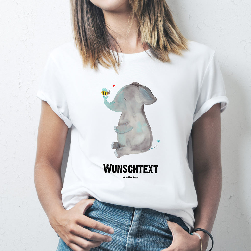 Größe XL Personalisiertes T-Shirt Elefant & Biene T-Shirt Personalisiert, T-Shirt mit Namen, T-Shirt mit Aufruck, Männer, Frauen, Tiermotive, Gute Laune, lustige Sprüche, Tiere, Elefant, Biene, Liebe, Liebesbeweis, Jahrestag, Liebesgeschenk, Heiratsantrag, Hochzeitsgeschenk, Liebesspruch