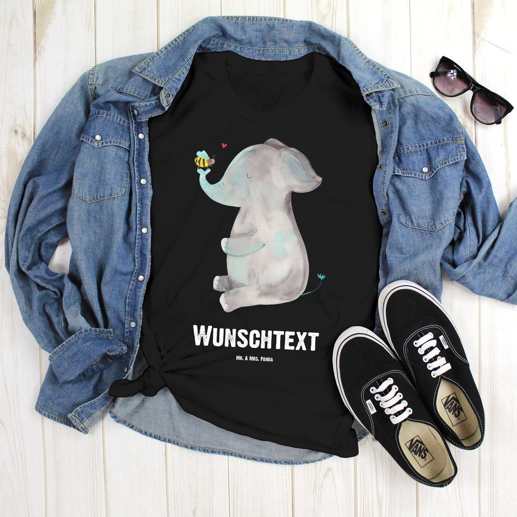 Größe XL Personalisiertes T-Shirt Elefant & Biene T-Shirt Personalisiert, T-Shirt mit Namen, T-Shirt mit Aufruck, Männer, Frauen, Tiermotive, Gute Laune, lustige Sprüche, Tiere, Elefant, Biene, Liebe, Liebesbeweis, Jahrestag, Liebesgeschenk, Heiratsantrag, Hochzeitsgeschenk, Liebesspruch