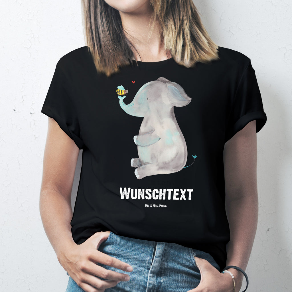 Größe XL Personalisiertes T-Shirt Elefant & Biene T-Shirt Personalisiert, T-Shirt mit Namen, T-Shirt mit Aufruck, Männer, Frauen, Tiermotive, Gute Laune, lustige Sprüche, Tiere, Elefant, Biene, Liebe, Liebesbeweis, Jahrestag, Liebesgeschenk, Heiratsantrag, Hochzeitsgeschenk, Liebesspruch