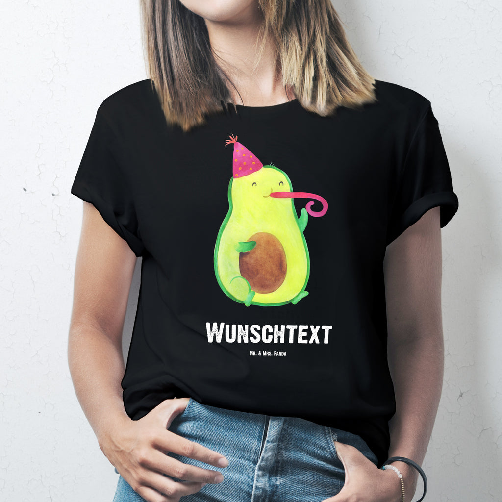 Größe XL Personalisiertes T-Shirt Avocado Party Time T-Shirt Personalisiert, T-Shirt mit Namen, T-Shirt mit Aufruck, Männer, Frauen, Avocado, Veggie, Vegan, Gesund