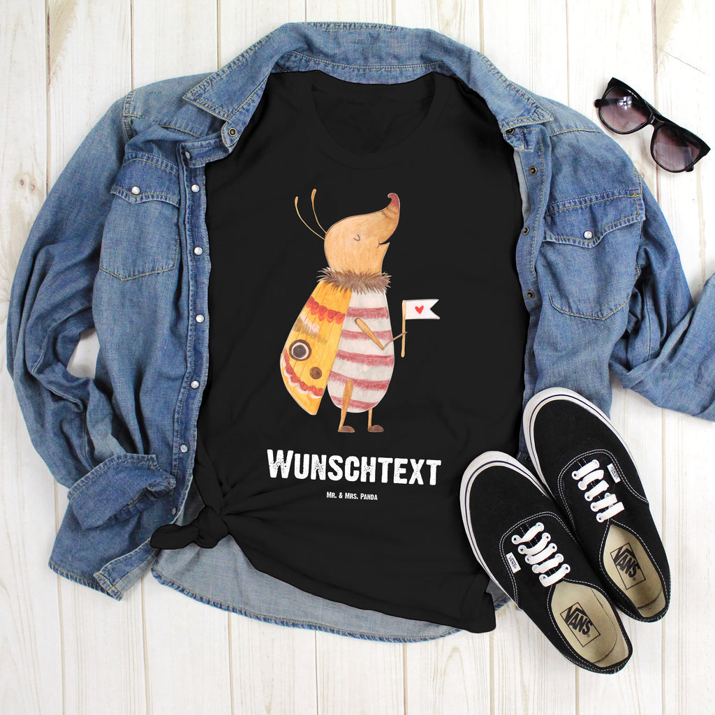 Größe XL Personalisiertes T-Shirt Nachtfalter mit Fähnchen T-Shirt Personalisiert, T-Shirt mit Namen, T-Shirt mit Aufruck, Männer, Frauen, Tiermotive, Gute Laune, lustige Sprüche, Tiere, Nachtfalter, Käfer, Spruch lustig, Spruch witzig, süß, niedlich, Küche Deko, Was kostet die Welt