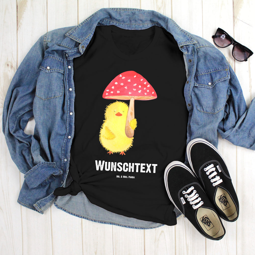 Größe XL Personalisiertes T-Shirt Küken Fliegenpilz T-Shirt Personalisiert, T-Shirt mit Namen, T-Shirt mit Aufruck, Männer, Frauen, Ostern, Osterhase, Ostergeschenke, Osternest, Osterdeko, Geschenk zu Ostern, Küken, Fliegenpilz, Glückspilz, Frohe Ostern, Ostergrüße
