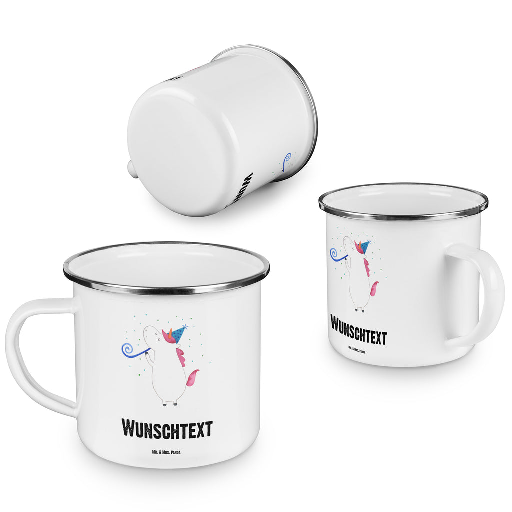 Personalisierte Emaille Tasse Einhorn Party Emaille Tasse personalisiert, Emaille Tasse mit Namen, Campingtasse personalisiert, Namenstasse, Campingtasse bedrucken, Campinggeschirr personalsisert, Einhorn, Einhörner, Einhorn Deko, Pegasus, Unicorn, Glitzer, Konfetti, Party, Geburtstag, Feier, Fest, Alkohol, Disco, Club