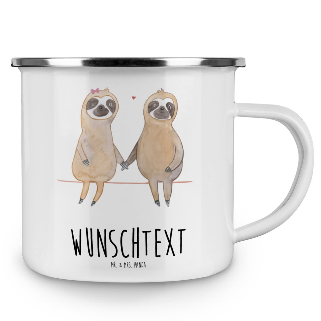 Personalisierte Emaille Tasse Faultier Pärchen Emaille Tasse personalisiert, Emaille Tasse mit Namen, Campingtasse personalisiert, Namenstasse, Campingtasse bedrucken, Campinggeschirr personalsisert, Faultier, Faultier Geschenk, Faultier Deko, Faultiere, faul, Lieblingstier, Liebe, Liebespaar, Faultierliebe, Faultierpärchen, verliebt, verlobt, gemeinsam, relaxen, Pärchen, Beziehung, Langsamkeit