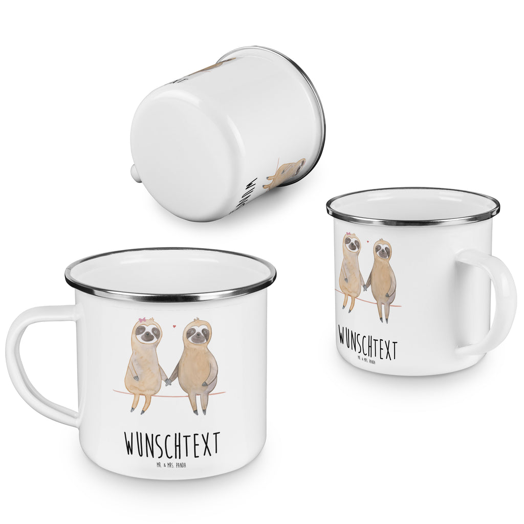 Personalisierte Emaille Tasse Faultier Pärchen Emaille Tasse personalisiert, Emaille Tasse mit Namen, Campingtasse personalisiert, Namenstasse, Campingtasse bedrucken, Campinggeschirr personalsisert, Faultier, Faultier Geschenk, Faultier Deko, Faultiere, faul, Lieblingstier, Liebe, Liebespaar, Faultierliebe, Faultierpärchen, verliebt, verlobt, gemeinsam, relaxen, Pärchen, Beziehung, Langsamkeit