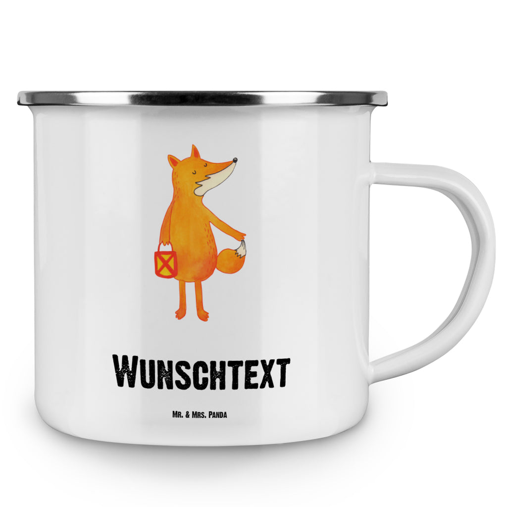 Personalisierte Emaille Tasse Fuchs Laterne Emaille Tasse personalisiert, Emaille Tasse mit Namen, Campingtasse personalisiert, Namenstasse, Campingtasse bedrucken, Campinggeschirr personalsisert, Fuchs, Füchse, Spruch trösten, Liebeskummer Spruch, Laterne, Sankt Martin, Laternenumzug, Aufmuntern, Cäsar Otto Hugo Flaischlen