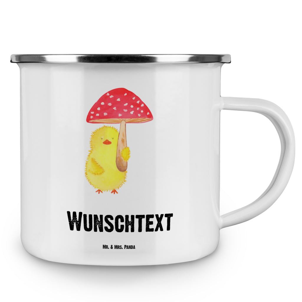 Personalisierte Emaille Tasse Küken Fliegenpilz Emaille Tasse personalisiert, Emaille Tasse mit Namen, Campingtasse personalisiert, Namenstasse, Campingtasse bedrucken, Campinggeschirr personalsisert, Ostern, Osterhase, Ostergeschenke, Osternest, Osterdeko, Geschenk zu Ostern, Küken, Fliegenpilz, Glückspilz, Frohe Ostern, Ostergrüße