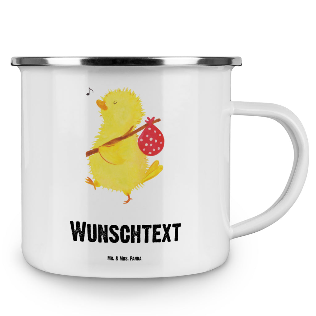 Personalisierte Emaille Tasse Küken Wanderer Emaille Tasse personalisiert, Emaille Tasse mit Namen, Campingtasse personalisiert, Namenstasse, Campingtasse bedrucken, Campinggeschirr personalsisert, Ostern, Osterhase, Ostergeschenke, Osternest, Osterdeko, Geschenk zu Ostern, Küken, Osterei, Ostereier, Ei, Frühlingsgefühle, Freude, Grüße, liebe Grüße, Frohe Ostern, Ostergrüße, Flausen, Wunder, Reisen, Weltenbummler, Zeit, Zeitmanagement, Backpacker